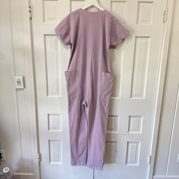 MIEN Studios California Together Zipper Pant Jumpsuit Lavender Purple Medium EUC - Picture 3 of 14